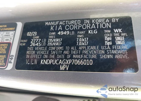 2023 Kia Sportage Hybrid Lx из США, поврежденный, VIN KNDPUCAGXP7066010